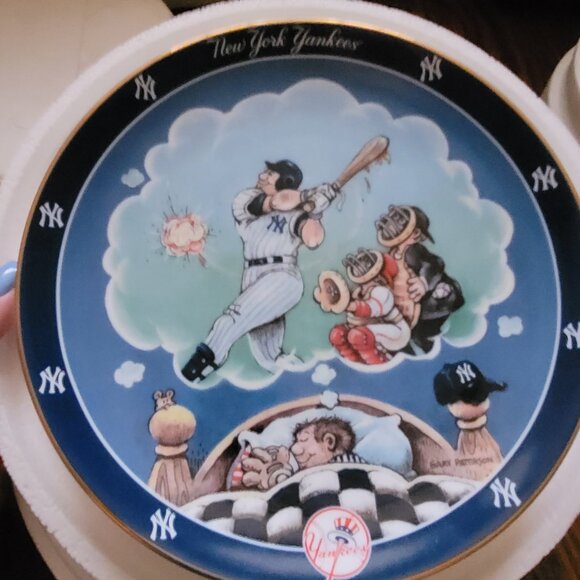 LIMITED ED DANBURY MINT THE ULTIMATE NY YANKEES FAN COLLECTOR'S PLATE SET 6 of 8 - Picture 4 of 15
